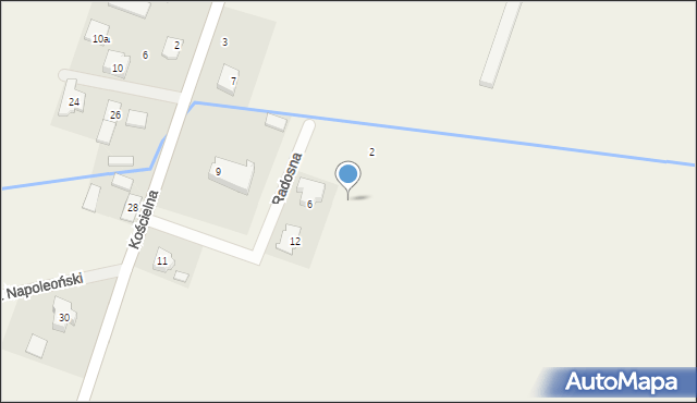 Wola Rasztowska, Radosna, 4, mapa Wola Rasztowska