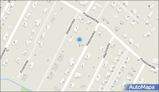 Wrocław, Raszowska, 4, mapa Wrocławia