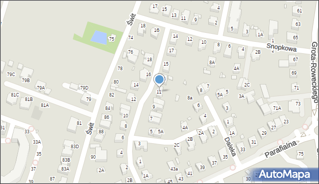 Wrocław, Radarowa, 11, mapa Wrocławia