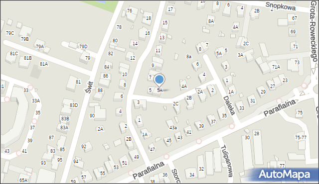 Wrocław, Radarowa, 5A, mapa Wrocławia