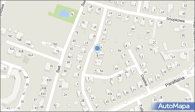 Wrocław, Radarowa, 9, mapa Wrocławia