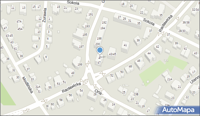 Wrocław, Racławicka, 47, mapa Wrocławia