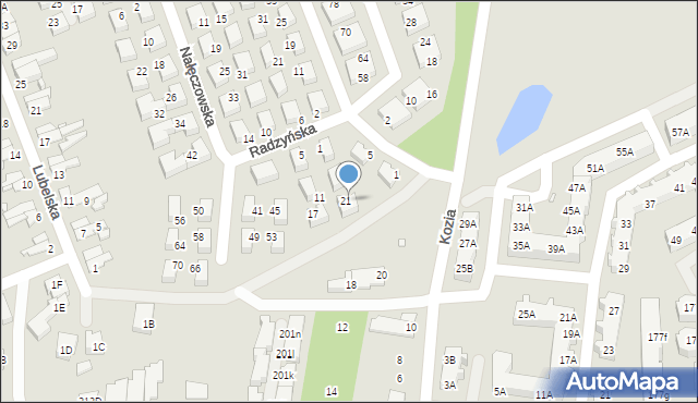 Wrocław, Radzyńska, 23, mapa Wrocławia