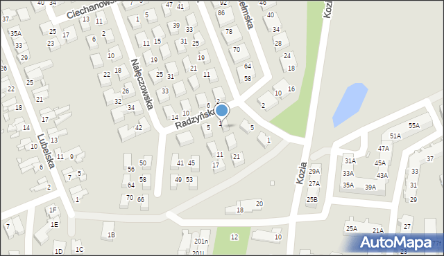 Wrocław, Radzyńska, 3, mapa Wrocławia