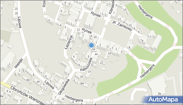 Wschowa, Ratuszowa, 3B, mapa Wschowa