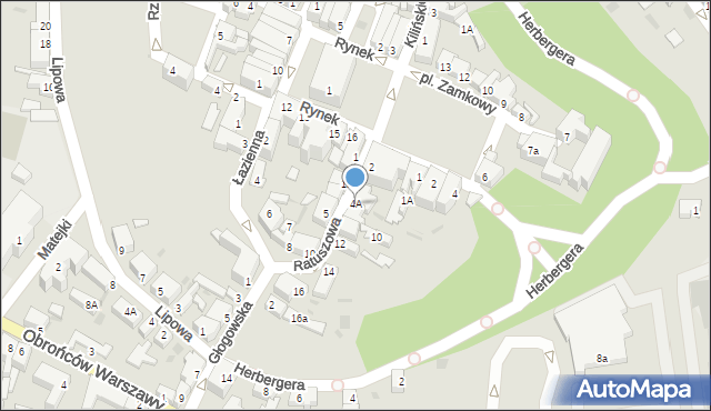 Wschowa, Ratuszowa, 4A, mapa Wschowa