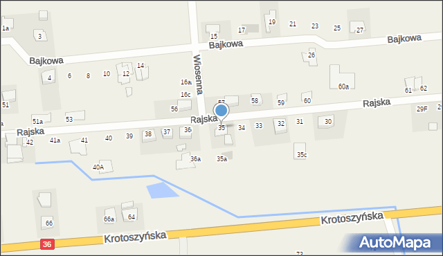 Zacharzew, Rajska, 35, mapa Zacharzew