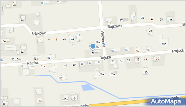 Zacharzew, Rajska, 56, mapa Zacharzew