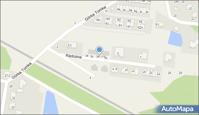 Zaścianki, Radosna, 3e, mapa Zaścianki