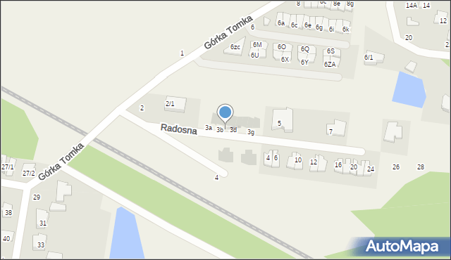 Zaścianki, Radosna, 3c, mapa Zaścianki