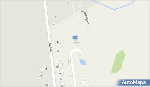 Zawady, Rataja Macieja, 12, mapa Zawady