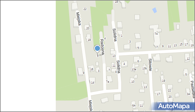 Zawiercie, Radosna, 3, mapa Zawiercie