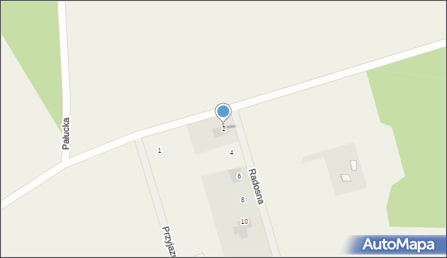 Zazdrość, Radosna, 2, mapa Zazdrość