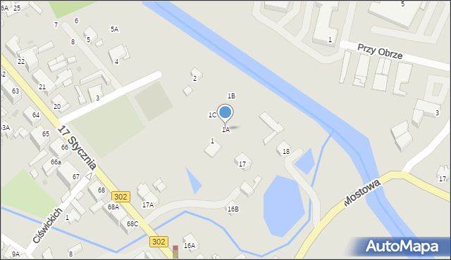 Zbąszyń, Rajewo, 1A, mapa Zbąszyń