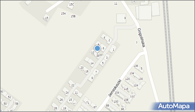 Zgorzała, Rajskich Ptaków, 10, mapa Zgorzała