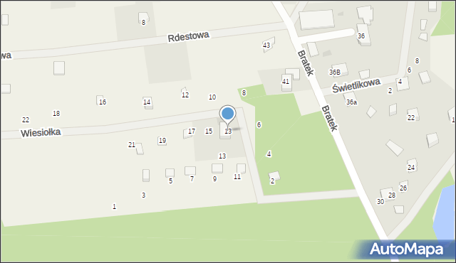 Czapielsk, Rdestowa, 13, mapa Czapielsk