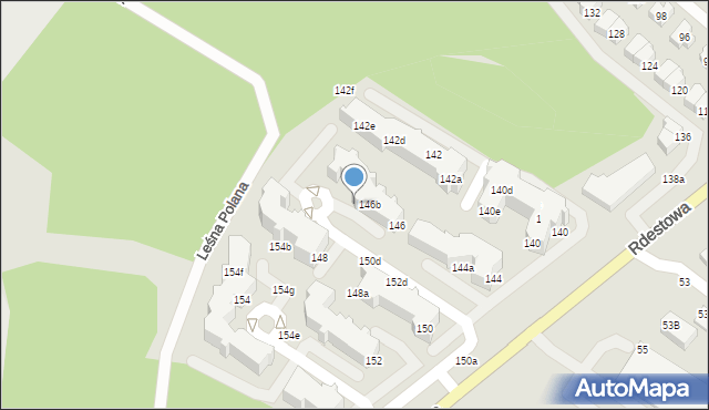 Gdynia, Rdestowa, 148b, mapa Gdyni