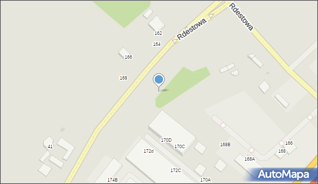 Gdynia, Rdestowa, 168a, mapa Gdyni