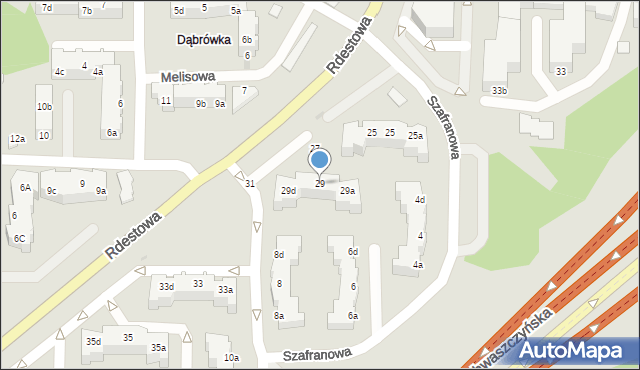 Gdynia, Rdestowa, 29, mapa Gdyni