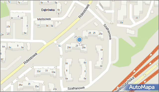 Gdynia, Rdestowa, 29b, mapa Gdyni