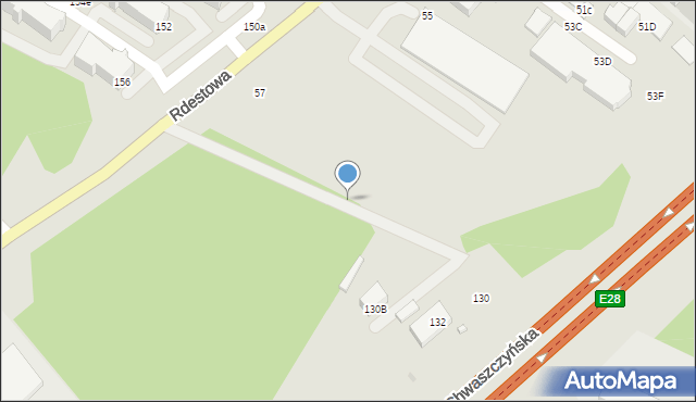 Gdynia, Rdestowa, 57b, mapa Gdyni