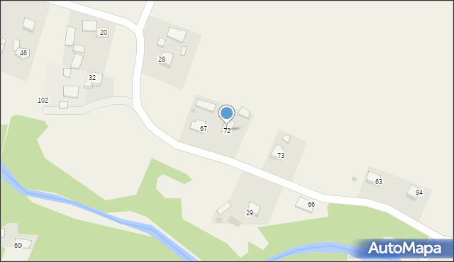 Rdzawa, Rdzawa, 72, mapa Rdzawa