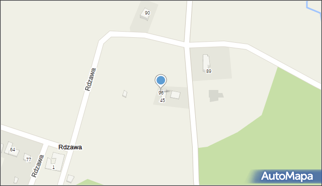 Rdzawa, Rdzawa, 96, mapa Rdzawa