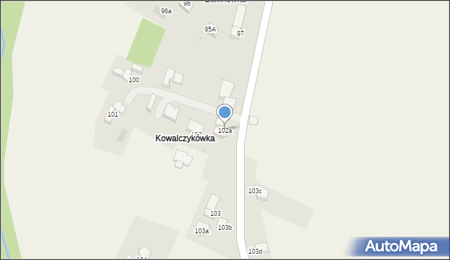 Rdzawka, Rdzawka, 102a, mapa Rdzawka