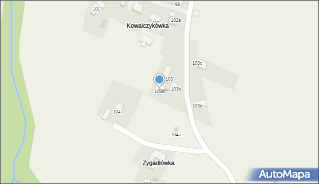 Rdzawka, Rdzawka, 103a, mapa Rdzawka