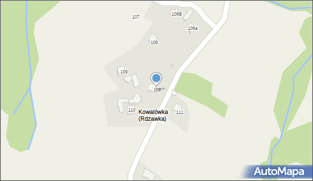 Rdzawka, Rdzawka, 108, mapa Rdzawka