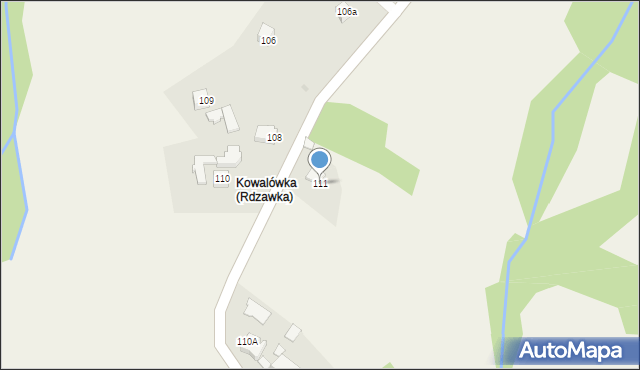 Rdzawka, Rdzawka, 111, mapa Rdzawka