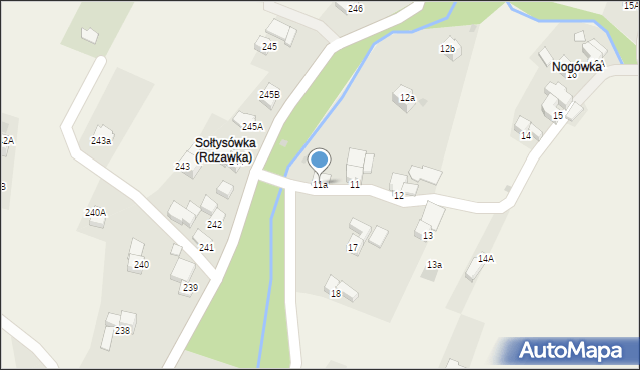 Rdzawka, Rdzawka, 11a, mapa Rdzawka