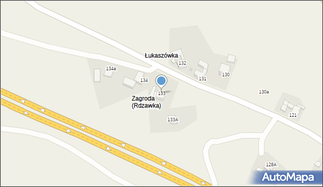 Rdzawka, Rdzawka, 133, mapa Rdzawka