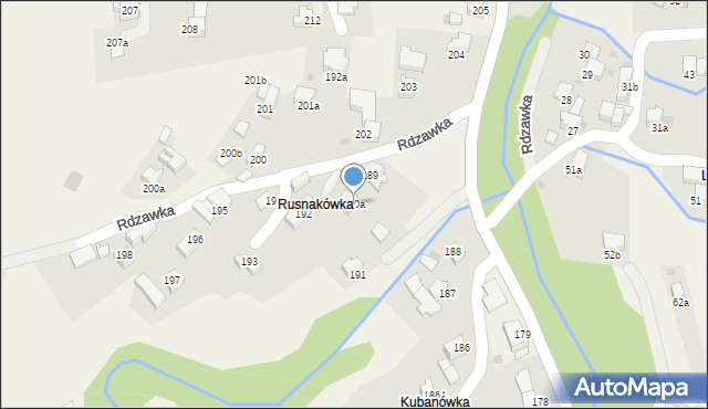 Rdzawka, Rdzawka, 150a, mapa Rdzawka