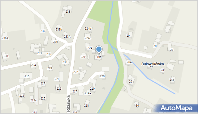 Rdzawka, Rdzawka, 165, mapa Rdzawka
