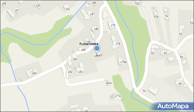 Rdzawka, Rdzawka, 185A, mapa Rdzawka