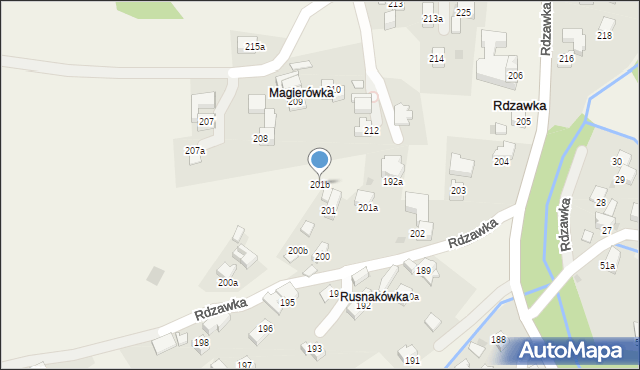 Rdzawka, Rdzawka, 201b, mapa Rdzawka