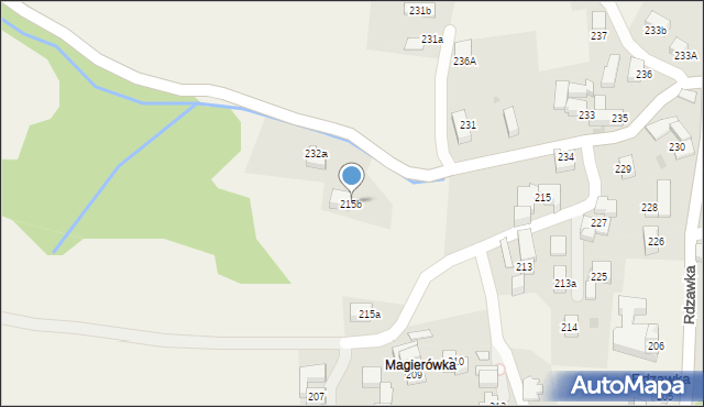 Rdzawka, Rdzawka, 215b, mapa Rdzawka