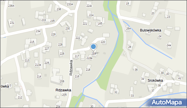 Rdzawka, Rdzawka, 219, mapa Rdzawka