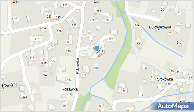 Rdzawka, Rdzawka, 219a, mapa Rdzawka