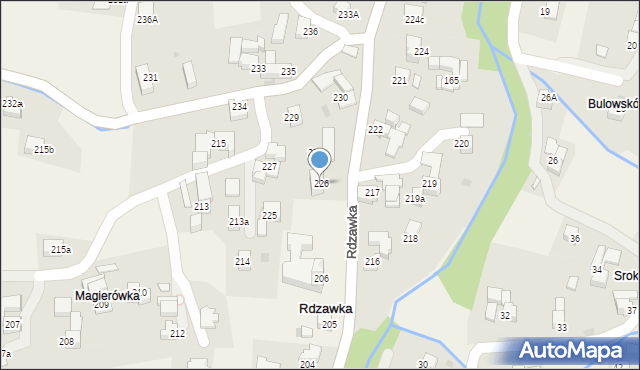Rdzawka, Rdzawka, 226, mapa Rdzawka
