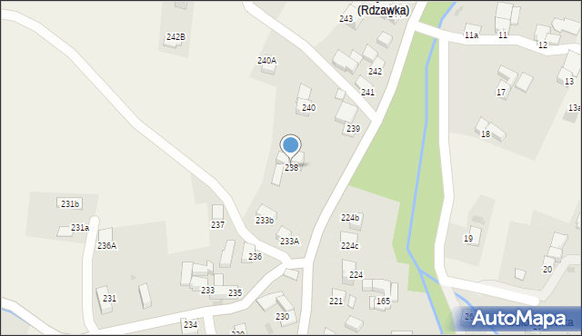 Rdzawka, Rdzawka, 238, mapa Rdzawka