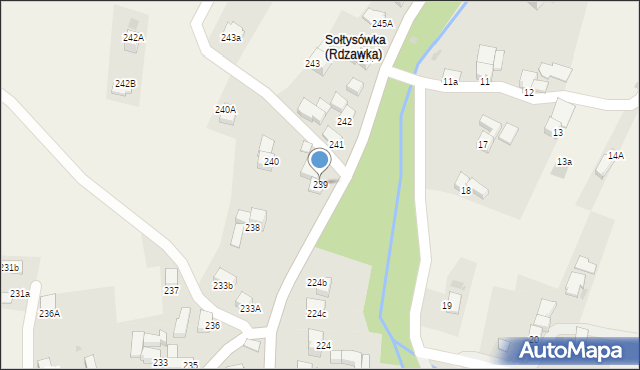 Rdzawka, Rdzawka, 239, mapa Rdzawka