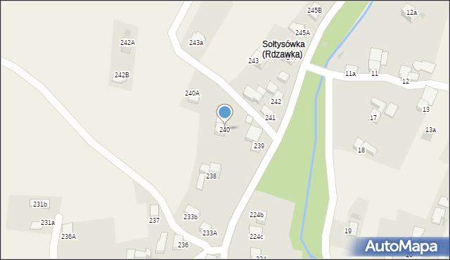 Rdzawka, Rdzawka, 240, mapa Rdzawka