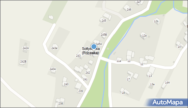 Rdzawka, Rdzawka, 244, mapa Rdzawka