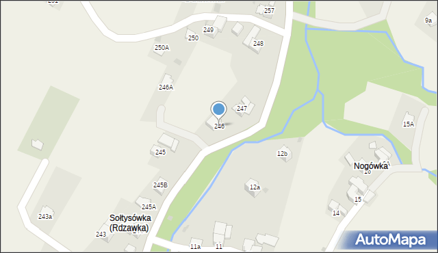 Rdzawka, Rdzawka, 246, mapa Rdzawka