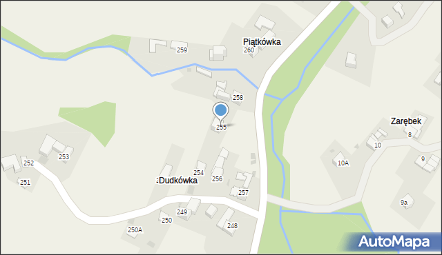 Rdzawka, Rdzawka, 255, mapa Rdzawka