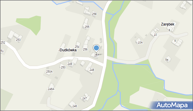 Rdzawka, Rdzawka, 257, mapa Rdzawka