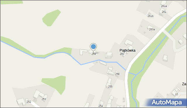 Rdzawka, Rdzawka, 259, mapa Rdzawka