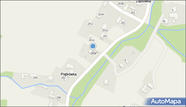 Rdzawka, Rdzawka, 260a, mapa Rdzawka